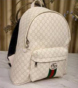Cream Mono Backpack
